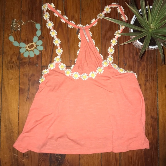 Poof! Racer back tank | sunflowers |boho - Picture 1 of 4